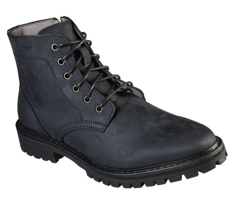 Skechers Syracuse - Badlands - Mens Boots Black [AU-DO9181]